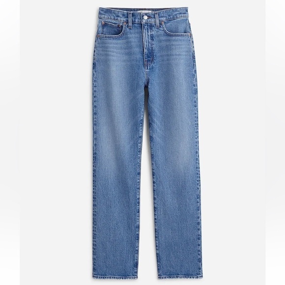 Madewell The Tall '90s Straight Crop Jean in Hazeldell Wash size 25T NWT NQ695 - Picture 6 of 14